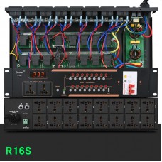Ctvcter R16S 16CH Power Sequencer Power Supply Sequencer with Filtering for Speakers & Stage Shows