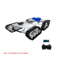 T900S Silver Tank Chassis Robot Chassis ROS Development Platform with 448PPR Photoelectric Encoder