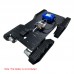 T900S Black Tank Chassis Robot Chassis ROS Development Platform with 448PPR Photoelectric Encoder