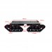 T900S Black Tank Chassis Robot Chassis ROS Development Platform with 448PPR Photoelectric Encoder