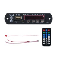 Bluetooth 5.0 Decoder FM APE /MP3/WMA/WAV/FLAC Audio Decoding Board for Car Stereo Amplifier