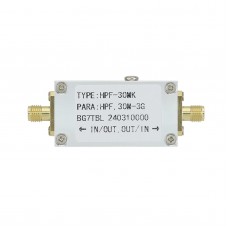 HPF-30M (HPF-30MK) 30M-3G High Pass Filter HPF with SMA Female Connectors Maximum Power 20DBM