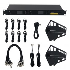 16-Channel 500M/1640.4FT UHF Antenna Distribution System Microphone Signal Amplifier for Performance