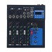 F4 4CH Professional Audio Mixer Mixing Console w/ Bluetooth USB Recording 48V Phantom Power Monitor