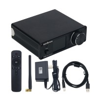 Semibreve Black DA10S Dual ES9038Q2M DSD512 Bluetooth 5.1 USB Audio Decoder HiFi DAC (with Sub Card for Amanero)