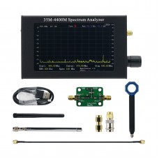 EMC Testing Version 35Mhz - 4400MHz Handheld Portable Spectrum Analyzer 4.3-inch TFT LCD Screen with Gain Block and Probe