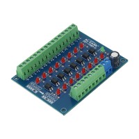 AL-ZARD 24V to 5V 8-Channel Optocoupler Isolation Module Level Voltage Converter NPN/PNP to PNP