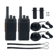 Pair of KARID KR900 400-470MHz High Power Walkie Talkie Portable and Light-weight Radio Accessory for 1-10km Communication