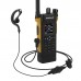 HAMGEEK APX-8000 12W Dual Band Radio VHF UHF Walkie Talkie Duplex Working Mode (Brown) with Earphone