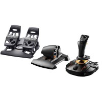 Original T16000M T.16000M FCS HOTAS PC Flight Stick + TWCS Throttle + TFRP Rudder Pedals for Flight