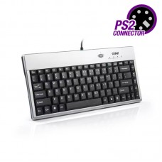 Ione SCORPIUS-K3 87-Key Industrial Keyboard Mini Low Profile Keyboard w/ ACPI Hotkey PS/2 Interface