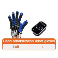 Upgraded Version Finger Rehabilitation Gloves Stroke Rehabilitation Robot Gloves (Left Hand L Size)