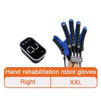 Upgraded Version Finger Rehabilitation Gloves Stroke Rehabilitation Robot Gloves (Right Hand XXL)