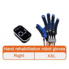 Upgraded Version Finger Rehabilitation Gloves Stroke Rehabilitation Robot Gloves (Right Hand XXL)