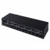 LINEPAUDIO 2 IN 6 OUT Amplifier Speaker Switcher Amplifier Speaker Selector w/ 6.35mm Headphone Jack