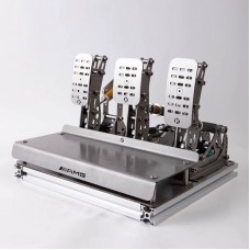 OKRACING GT1 PRO 3 Pedal Set (Throttle + Brake + Clutch) with Aluminium Profile Pedal Base Plate