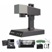 DAJA M1 Pro 10W Laser Marking Machine Laser Engraver + RF2 Rotary Fixture Clamp + RT5 Rotary Roller