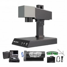 DAJA M1 Pro 10W Laser Marking Machine Laser Engraver + RF2 Rotary Fixture Clamp + RT5 Rotary Roller