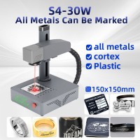 S4-30W Standard Version Fiber Laser Marking Machine Laser Engraving Machine for All Metals & Jewelry