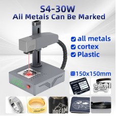 S4-30W Standard Version Fiber Laser Marking Machine Laser Engraving Machine for All Metals & Jewelry