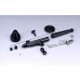 Border Model Black Flame Pro 0.2mm Nozzle Dual Action Airbrush Air Brush Model Paint Spraying Tool