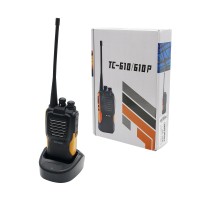 TC-610 5W Walkie Talkie IP66 Handheld Transceiver VHF UHF Transceiver 16CH 5-10KM Communication