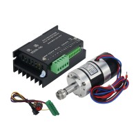WS55-140 300W Brushless DC Spindle Motor ER11 + WS55-180 BLDC Motor Driver for MACH3 Engraving