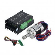 WS55-140 300W Brushless DC Spindle Motor ER11 + WS55-180 BLDC Motor Driver for MACH3 Engraving