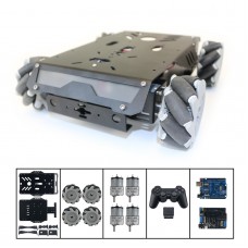 V3 Mecanum Wheel Intelligence Robot Aluminum Car Frame with Metal Motor and Wireless Control Board