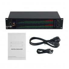 EQ-323 110V 2U Dual 31-band Professional Graphic Equalizer Spectrum Digital Equalizer for Home Stage