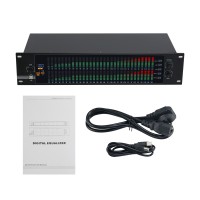 EQ-323 220V 2U Dual 31-band Professional Graphic Equalizer Spectrum Digital Equalizer for Home Stage