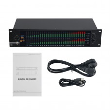 EQ-323 220V 2U Dual 31-band Professional Graphic Equalizer Spectrum Digital Equalizer for Home Stage