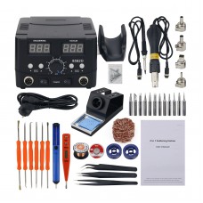 8582D 750W 2 in 1 Hot Air Gun & Soldering Iron Station Set Supports Automatic Sleep Dual Display