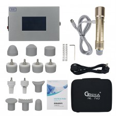 CTLNHA T43 Golden Portable Household Electromagnetic Dot Matrix Impact Shockwave Therapy Massager Machine