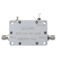 0.01-10G 40dB 50ohms Gain LNA RF Wideband Low Noise Amplifier with SMA Female Connector RF Accessory