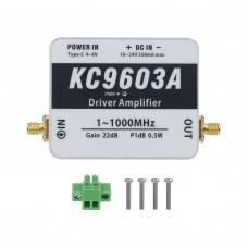 KC9603A 1-1000MHz 0.5W Driver Amplifier Preamplifier Preamp Module with 22dB Gain Medium Power