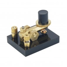 Lightweight Mini Brass CW Key Shortwave Manual Morse Code Key for Transmission/Decoration/Gifts