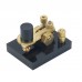 Lightweight Mini Brass CW Key Shortwave Manual Morse Code Key for Transmission/Decoration/Gifts