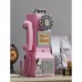 American 1950's Retro Payphone 3 Slot Payphone Wall-Mount Desktop Corded Phone (Pink) with Coin Bank