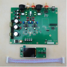 Tuning Version Dual ES9038Q2M DAC Audio Decoder HiFi Coaxial PCM384K DSD128 Decoder Board Kit with TFT Screen