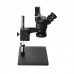 3.5X-100X Trinocular Stereo Microscope Magnifier Stand 2K Microscope Camera for Phone Repair Soldering