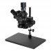 3.5X-100X Trinocular Stereo Microscope Magnifier Stand 2K Microscope Camera for Phone Repair Soldering