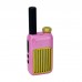 Pink Pair of GT58 Portable Mini Walkie Talkie One Click Frequency Matching Handheld Outdoor Radio for Children