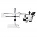 HY-1135 48MP Trinocular Microscope Camera Simul-Focal Double Boom Stand Trinocular Stereo Zoom Microscope