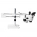 HY-2307 14MP Trinocular Microscope Camera Simul-Focal Double Boom Stand Trinocular Stereo Zoom Microscope