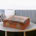 Rechargeable CD Player Bluetooth Record Player with Speakers (Brown) Enables Hifi Sound Quality
