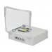 Rechargeable CD Player Bluetooth Record Player with Speakers (White) Enables Hifi Sound Quality