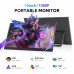 S3-16AC 1080P 16 Inch Portable Monitor Ultra Thin Monitor w/ Kickstand for Laptop Tablet PC & Games