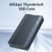 Acasis TBU-405AIR Thunderbolt3-Compatible SSD Enclosure SSD Case Suitable for 8TB M.2 NVME SSD