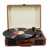 Retro Bluetooth Vinyl Record Player with Speakers Turntable LP Record Player Supports USB Drive